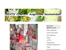Tablet Screenshot of creativ-company.de